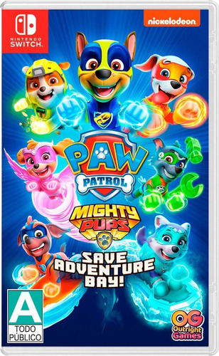 Paw Patrol Mighty Pups Nintendo Switch Nuevo Sellado