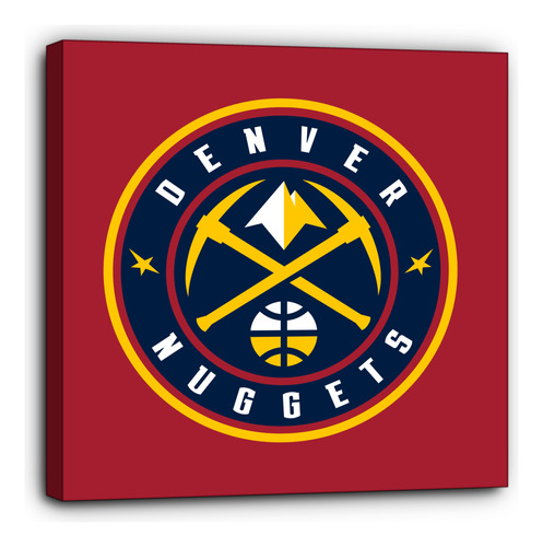 Cuadro Canvas Básquetbol Nba Denver Nuggets 60x60cm