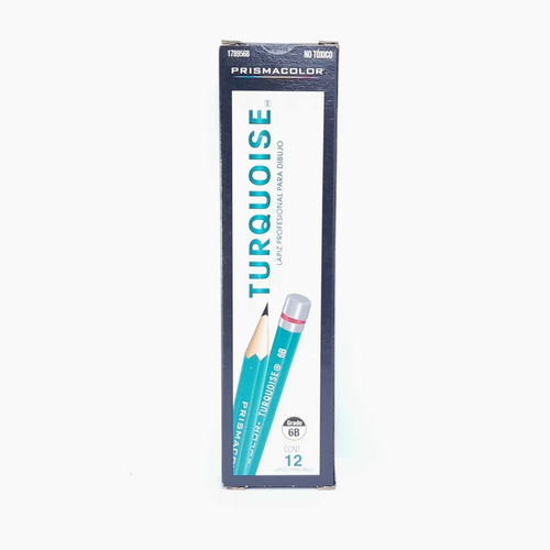 Lapiz Para Dibujo 6b Prismacolor Turquoise Pq Con 12 Pz