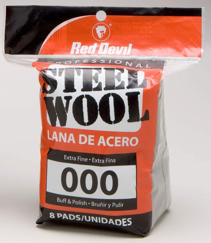 Lana De Acero Extra Fino #000, 8 Almohadillas Envió Gratis!