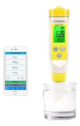 Probador De Ph Y Temperatura De Alta Presicion 2en1 Bluetoot