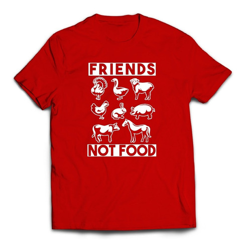 Remera Friends Not Food Vegan Vegano Antiespecista Animales