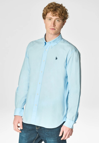 Camisa U.s. Polo Assn. Dirk Fit Bordado Hombre