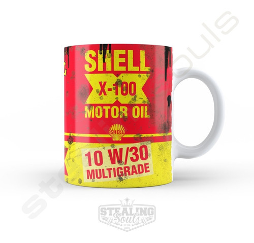 Taza De Porcelana Fierrera - Shell #03 | Oil - Aceite