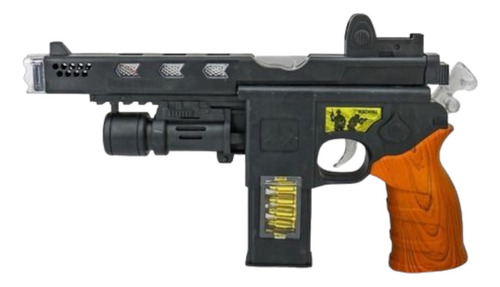 Pistola Revolver Con Láser A Pila 27 Cm