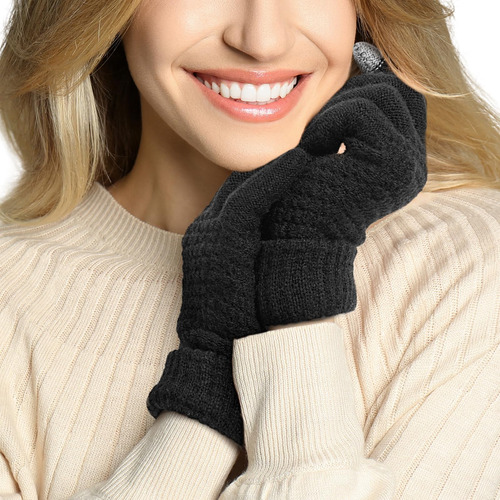 Guantes De Invierno Para Mujer, Cálidos Y Suaves Con