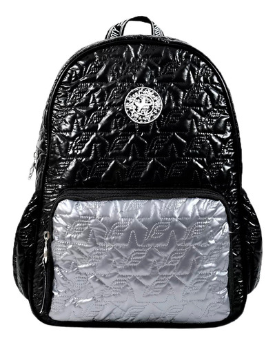 Mochila Footy Lifestyle Niña 16'' Puffer Neg-gr Metal Ras