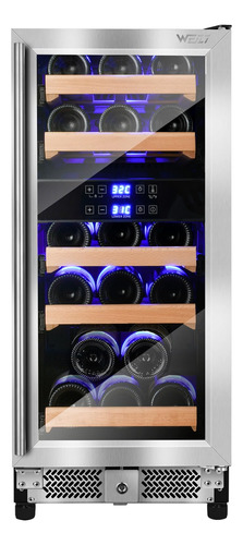 Weili Refrigerador De Vino Con Compresor De 28 Botellas, 15 