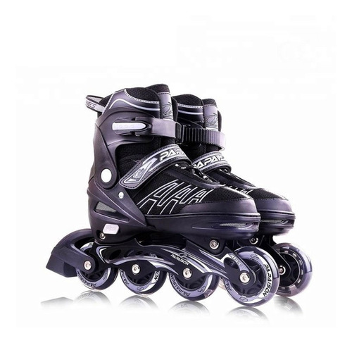 Roller Patines 4 Ruedas Lineal Papaison Regulables Negros