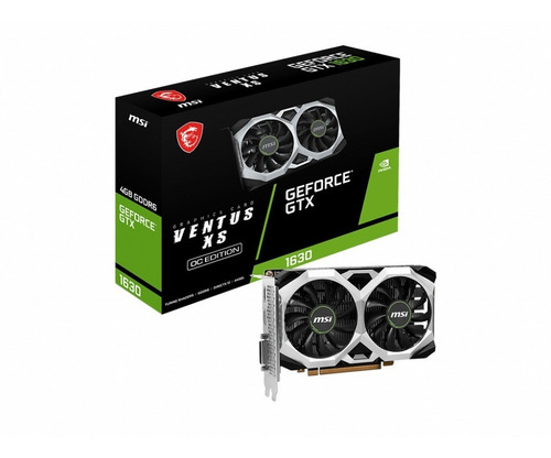 Imagen 1 de 6 de Placa De Video Msi Gtx 1630 Ventus Xs 4gb Gddr6 Oc Nvidia