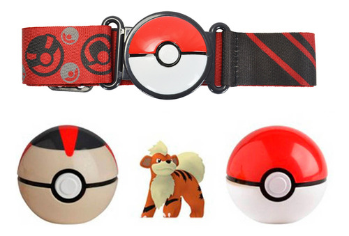 Pokémon - Cinto Com Pokébola - Growlithe