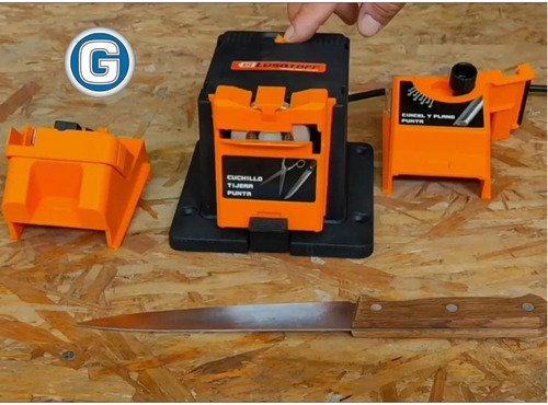 Imagen 3 de 10 de Afilador Eléctrico Lüsqtoff 65w Multiuso Mechas Cuchillos