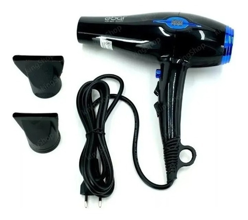 Secador De Cabelo Profissional 5000w Ar Quente E Frio 110v Cor Preto