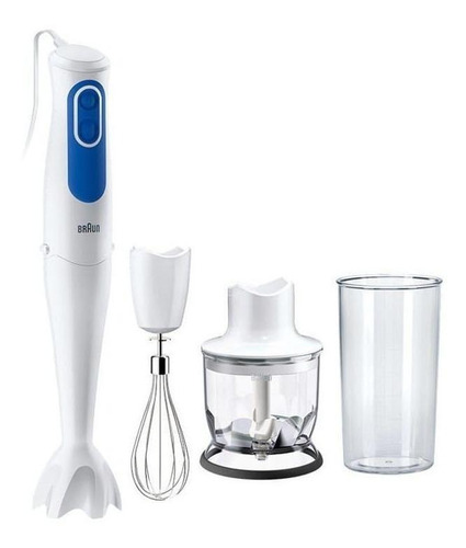 Mixer Braun Multiquick 3 MQ 3025 Omelette blanco y azul 220V 700W