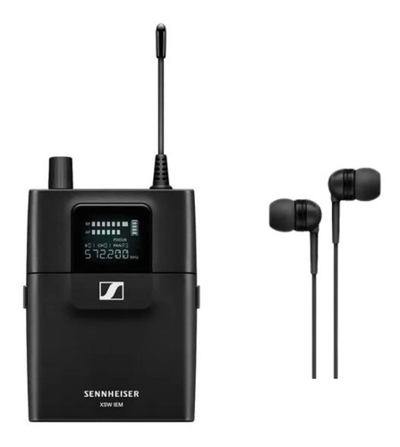 Receptor Bodypack Sennheiser Xsw Iem Ek Wireless Fone Ie 4 Cor Preto Set (b):572-596 Mhz