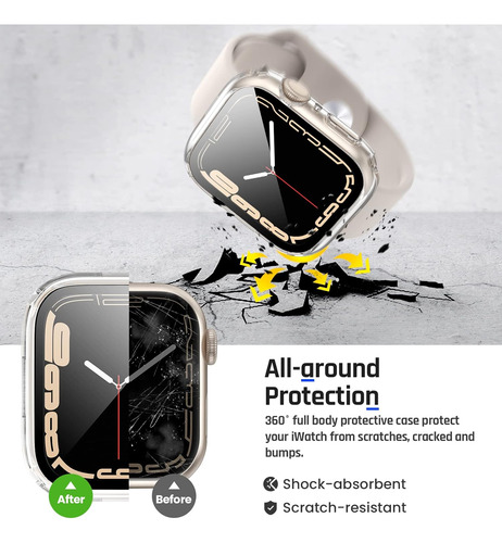 Goton 2 En 1 Funda Impermeable Para Apple Watch Series 9 ...