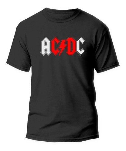 Polera Estampada Diseño Acdc