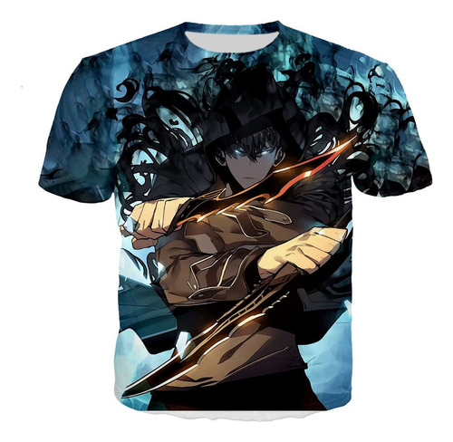 2024 Camiseta De Manga Corta Con Estampado 3d De Nivelación