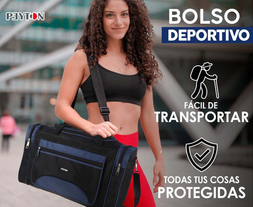Imagen 7 de 10 de Bolso Gimnasio Grande Deportivo Urbano Reforzado Tira De Hombro Color La Mejor Calidad! Diseño By Tsr
