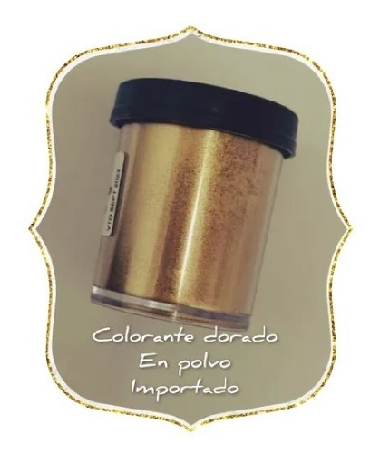 Colorante En Polvo Dorado Importado 5 Grs