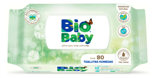 Toalhas umedecidas BioBaby Toallitas Húmedas 80 u