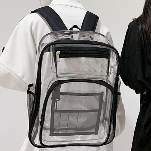 L Mochila Transparente Correa Reforzada De Pvc Resistente Al