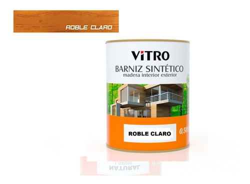 1/4lt Barniz Sintetico Con Color Interior Exterior Vitro 