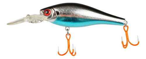 Isca Artificial Shugan Shad 60mm - Ikigai H001 Cor Cinza E Azul E Branco