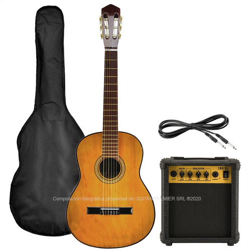 Guitarra Criolla Electroacustica Ampli 10w Funda Accesorios
