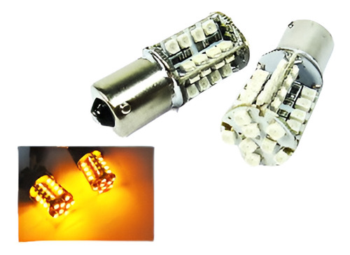 Color Ámbar 2 X 1156 Ba15s P21w 40 Smd Led Trasero Bombillas