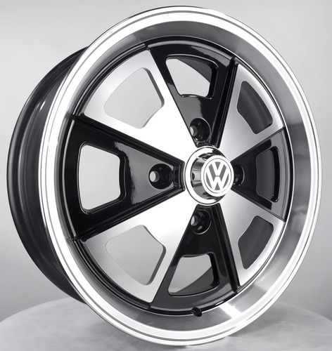 Rodas Porsche 914 Fusca S274 15 " Preto Com Diamantado