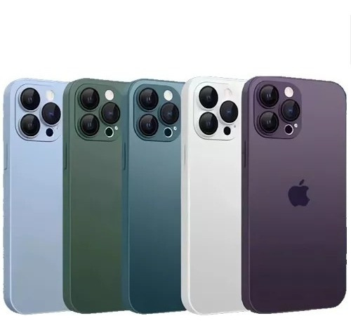 Capa Capinha De Vidro Premium Para iPhone 11 Ao 14 Pro Max Cor Grafite 12 Pro Max