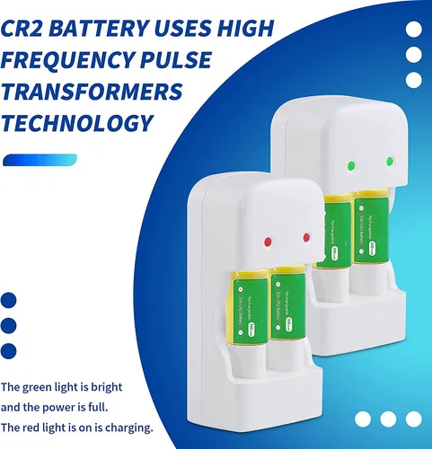 Juego De Cargador Usb Cr2 3.0v Cr2 3v Batería De Cámara C.