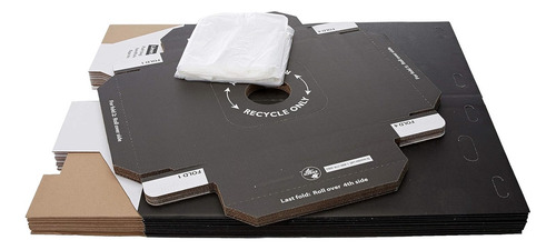 Desechable Contenedor Basura Y Reciclaje Bin, Botes Bas...