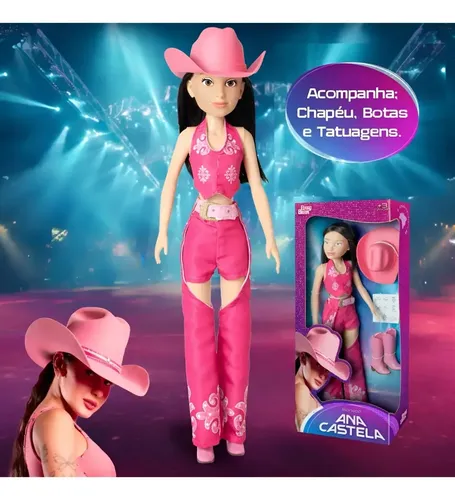 Boneca Ana Castela 1291 Baby Brink com Acessórios +3