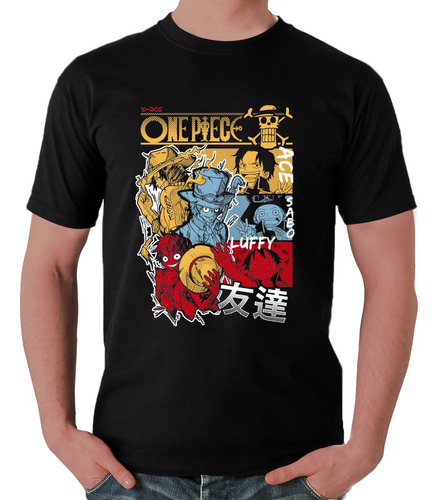 Playera De One Piece, Luffy Y Sus Hermanos- Hombre Y Mujer