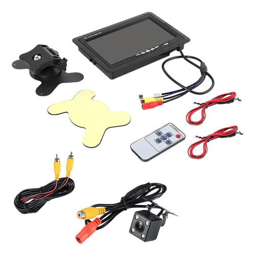 M Monitor Retrovisor Lcd Tft A Color De 7 Pulgadas, Camión