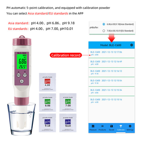 Medidor De Ph, Piscina, Acuario, For Beber, Pescar Y Nadar
