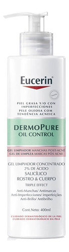 Eucerin Dermopure Gel Limpiador Facial Concentrado 400 Ml