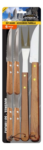 Set De Cuchillos Para Asado Outback 6 Piezas