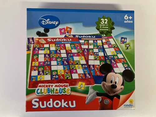 Juego De Mesa Sudoku Para Niños + 6 Años, 3 Niveles, Disney