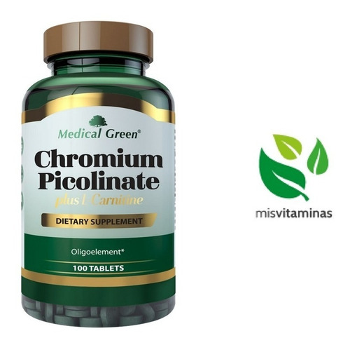 Chromium Picolinate 100 Tabletas 20 - Unidad a $300