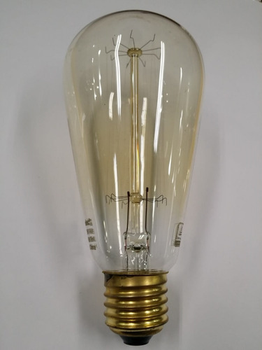 Lampara Retro Filamento Incandescente Antique 25w St64 E27