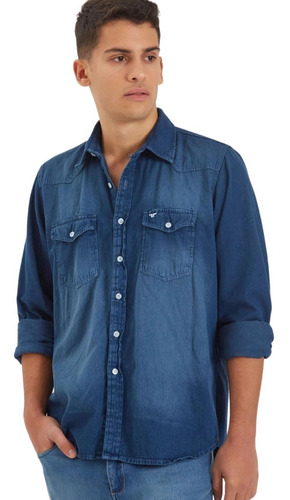 Camisa Jeans Taverniti Corte Clasico  Creta  Art. 26186