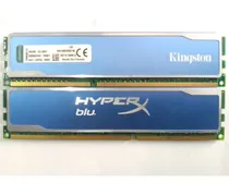 Comprar Memoria Ram Ddr3 8gb (2x4gb) 1600mhz Kingston Hiperx Blu