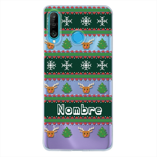 Funda Huawei Ugly Sweater Navidad Personalizada Tu Nombre