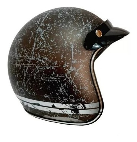 Casco Vintage 3/4 Chopper Certificado Rudos Tor + Regalo