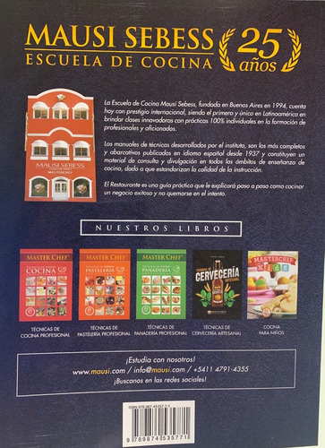 Libro El Restaurante Proyecte Y Administre Locales De Comi