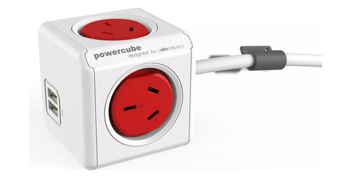 Prolongador Zapatilla Con Usb Power Cube De 1.5 Metros Mm 