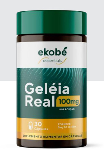 Vitamina Geléia Real 100mg - 30 Capsulas 490mg - Ekobé Sabor Sem Sabor